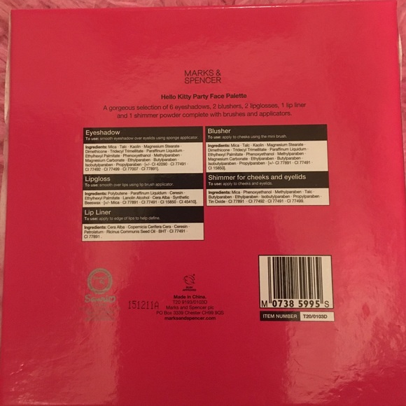 From London: Hello Kitty Party Face Palette - Picture 2 of 8